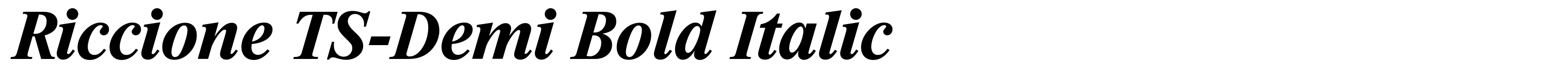Riccione TS-Demi Bold Italic